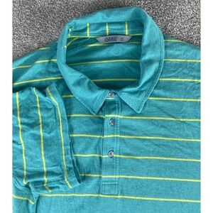 Tasc Performance Everywhere Polo Shirt Mens XXL Bamboo Viscose Striped Preppy